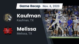 Recap: Kaufman  vs. Melissa  2020