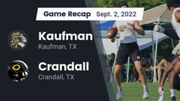 Recap: Kaufman  vs. Crandall  2022