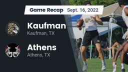 Recap: Kaufman  vs. Athens  2022