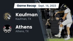 Recap: Kaufman  vs. Athens  2023