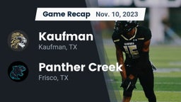 Recap: Kaufman  vs. Panther Creek  2023