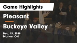 Pleasant  vs Buckeye Valley  Game Highlights - Dec. 19, 2018