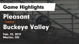 Pleasant  vs Buckeye Valley  Game Highlights - Feb. 22, 2019