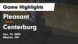 Pleasant  vs Centerburg  Game Highlights - Jan. 14, 2020