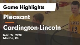 Pleasant  vs Cardington-Lincoln  Game Highlights - Nov. 27, 2020