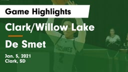 Clark/Willow Lake  vs De Smet  Game Highlights - Jan. 5, 2021