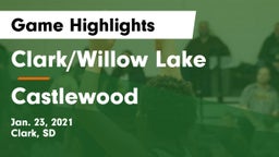Clark/Willow Lake  vs Castlewood Game Highlights - Jan. 23, 2021