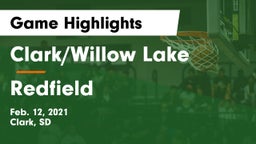Clark/Willow Lake  vs Redfield  Game Highlights - Feb. 12, 2021