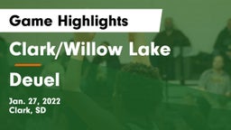 Clark/Willow Lake  vs Deuel  Game Highlights - Jan. 27, 2022