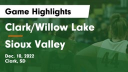Clark/Willow Lake  vs Sioux Valley  Game Highlights - Dec. 10, 2022