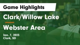 Clark/Willow Lake  vs Webster Area  Game Highlights - Jan. 7, 2023