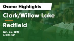Clark/Willow Lake  vs Redfield  Game Highlights - Jan. 26, 2023