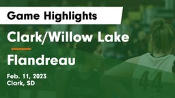 Clark/Willow Lake  vs Flandreau  Game Highlights - Feb. 11, 2023