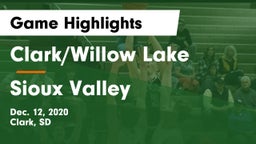 Clark/Willow Lake  vs Sioux Valley  Game Highlights - Dec. 12, 2020