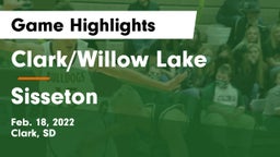 Clark/Willow Lake  vs Sisseton  Game Highlights - Feb. 18, 2022