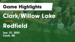 Clark/Willow Lake  vs Redfield  Game Highlights - Jan. 27, 2023