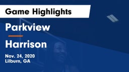 Parkview  vs Harrison  Game Highlights - Nov. 24, 2020