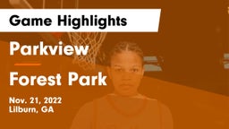 Parkview  vs Forest Park Game Highlights - Nov. 21, 2022