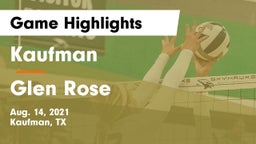 Kaufman  vs Glen Rose  Game Highlights - Aug. 14, 2021