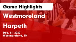 Westmoreland  vs Harpeth  Game Highlights - Dec. 11, 2020