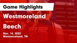 Westmoreland  vs Beech  Game Highlights - Nov. 14, 2023