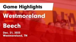 Westmoreland  vs Beech  Game Highlights - Dec. 21, 2023