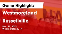Westmoreland  vs Russellville  Game Highlights - Dec. 27, 2023