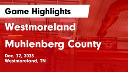 Westmoreland  vs Muhlenberg County  Game Highlights - Dec. 22, 2023