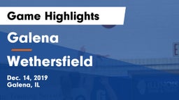 Galena  vs Wethersfield  Game Highlights - Dec. 14, 2019