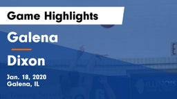 Galena  vs Dixon  Game Highlights - Jan. 18, 2020