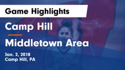 Camp Hill  vs Middletown Area  Game Highlights - Jan. 2, 2018
