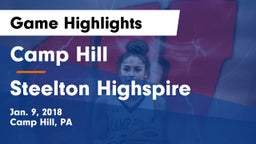 Camp Hill  vs Steelton Highspire Game Highlights - Jan. 9, 2018