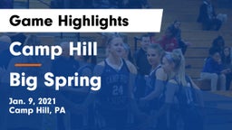Camp Hill  vs Big Spring  Game Highlights - Jan. 9, 2021