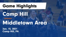 Camp Hill  vs Middletown Area  Game Highlights - Jan. 15, 2021