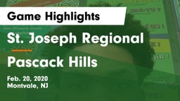 St. Joseph Regional  vs Pascack Hills  Game Highlights - Feb. 20, 2020