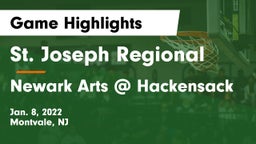 St. Joseph Regional  vs Newark Arts @ Hackensack Game Highlights - Jan. 8, 2022