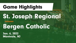 St. Joseph Regional  vs Bergen Catholic  Game Highlights - Jan. 6, 2022