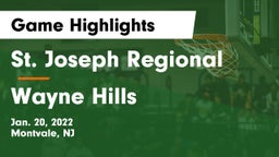 St. Joseph Regional  vs Wayne Hills  Game Highlights - Jan. 20, 2022
