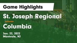 St. Joseph Regional  vs Columbia  Game Highlights - Jan. 22, 2022