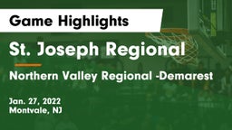 St. Joseph Regional  vs Northern Valley Regional -Demarest Game Highlights - Jan. 27, 2022