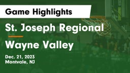 St. Joseph Regional vs Wayne Valley  Game Highlights - Dec. 21, 2023
