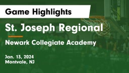 St. Joseph Regional vs Newark Collegiate Academy  Game Highlights - Jan. 13, 2024