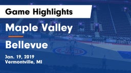 Maple Valley  vs Bellevue  Game Highlights - Jan. 19, 2019