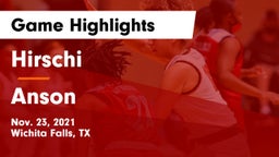 Hirschi  vs Anson  Game Highlights - Nov. 23, 2021