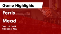 Ferris  vs Mead  Game Highlights - Jan. 22, 2019