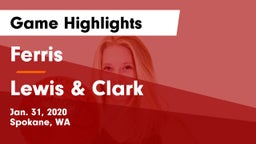 Ferris  vs Lewis & Clark  Game Highlights - Jan. 31, 2020