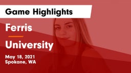 Ferris  vs University  Game Highlights - May 18, 2021