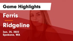 Ferris  vs Ridgeline  Game Highlights - Jan. 25, 2022