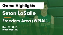 Seton LaSalle  vs Freedom Area  (WPIAL) Game Highlights - Dec. 17, 2019
