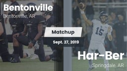 Matchup: Bentonville High vs. Har-Ber  2019